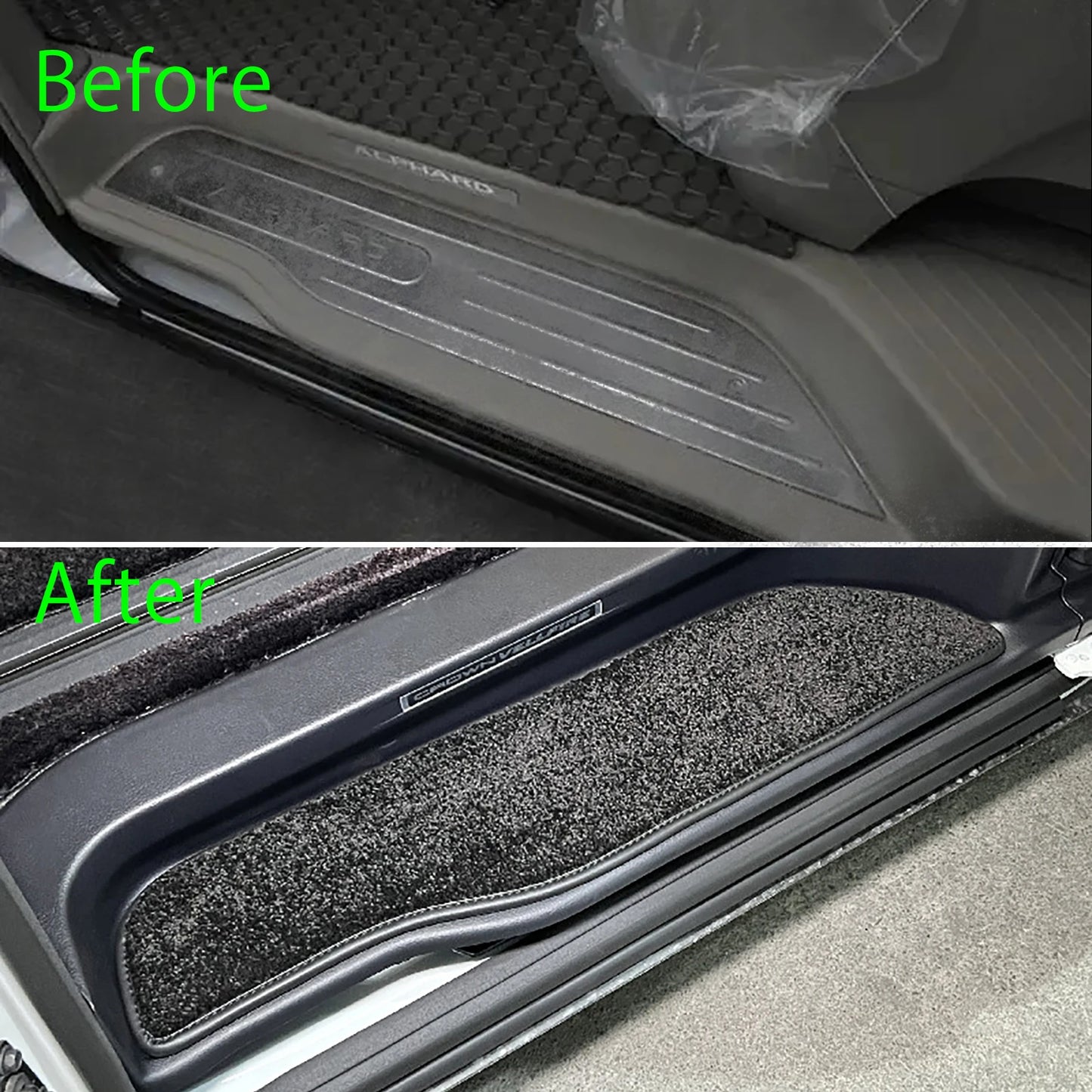Toyota Alphard & Vellfire 30 Series Non-Slip Door Pedal Carpets – Front & Rear Foot Pads, AH30 Car Floor Protection Accessories