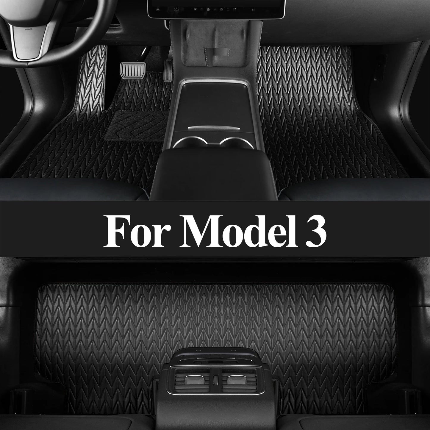 Custom Waterproof Car Floor Mats – Wear-Resistant, Anti-Slip Protection for Tesla Model 3 (2017–2022)