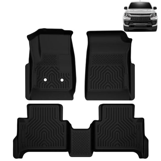 Floor Mats for Chevy Colorado & GMC Canyon Crew Cab (2015–2022) – TPE All-Weather Car & Cargo Liners