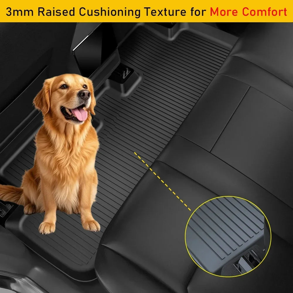 TESMAYX All-Weather Floor Mats for Tesla Model 3 & Model Y (2024–2025) – TPE Cargo Liner & Trunk Mat