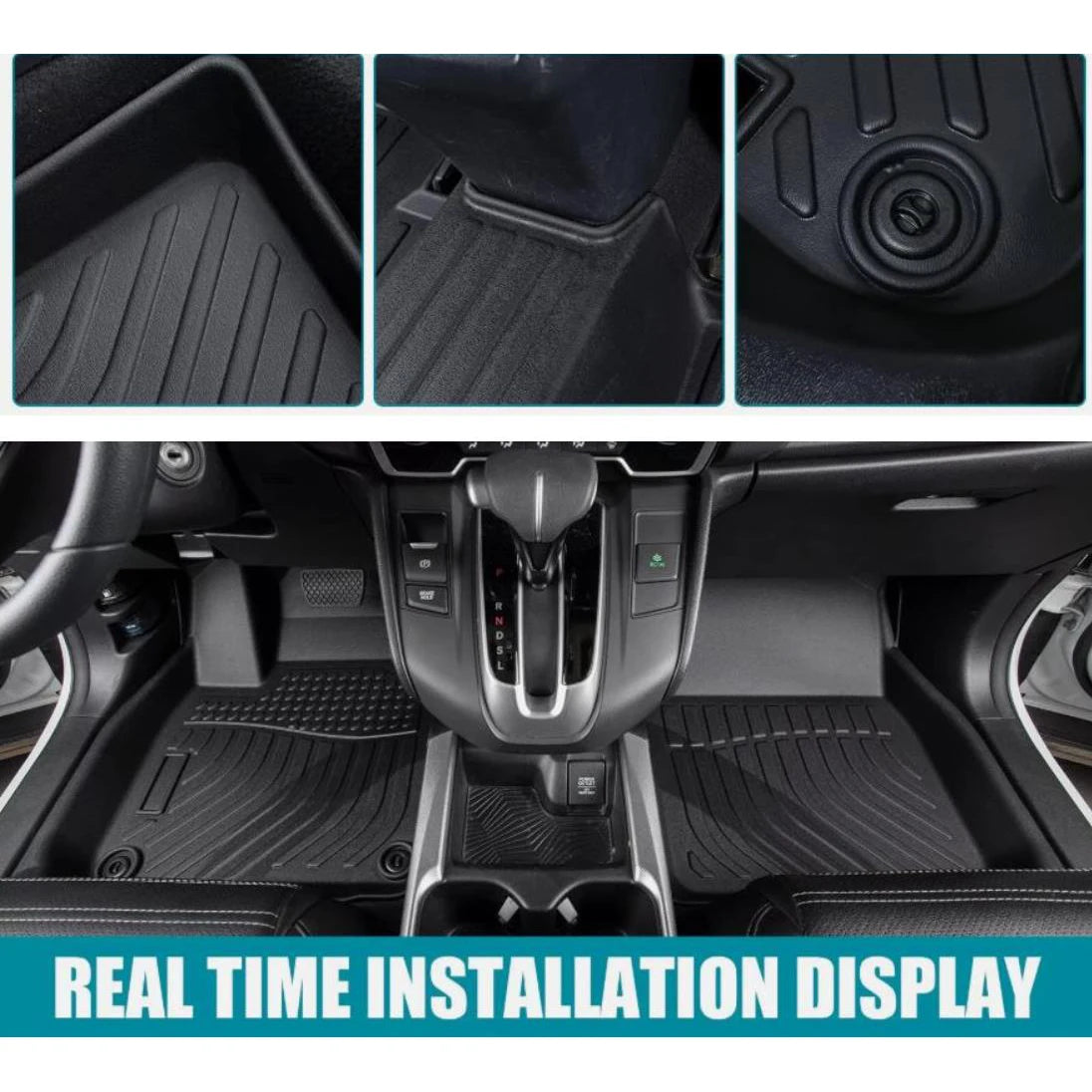 3-Piece All-Weather Floor Mats for Chevy Malibu (2016–2023) – 3D TPE Rubber, Waterproof & Stain-Resistant