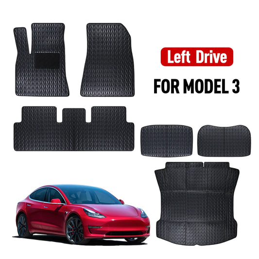Custom Waterproof Car Floor Mats – Wear-Resistant, Anti-Slip Protection for Tesla Model 3 (2017–2022)