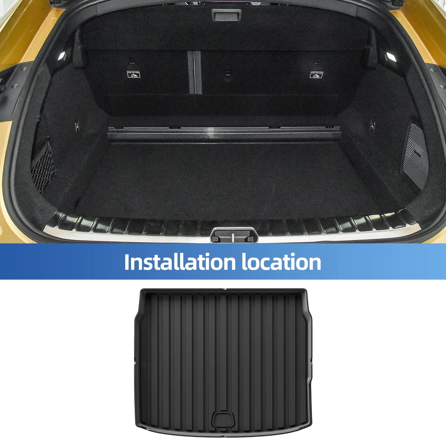 Polestar 4 Floor Mats (2023–2024) – TPE All-Weather Waterproof Cargo & Trunk Mat, Left-Hand Drive