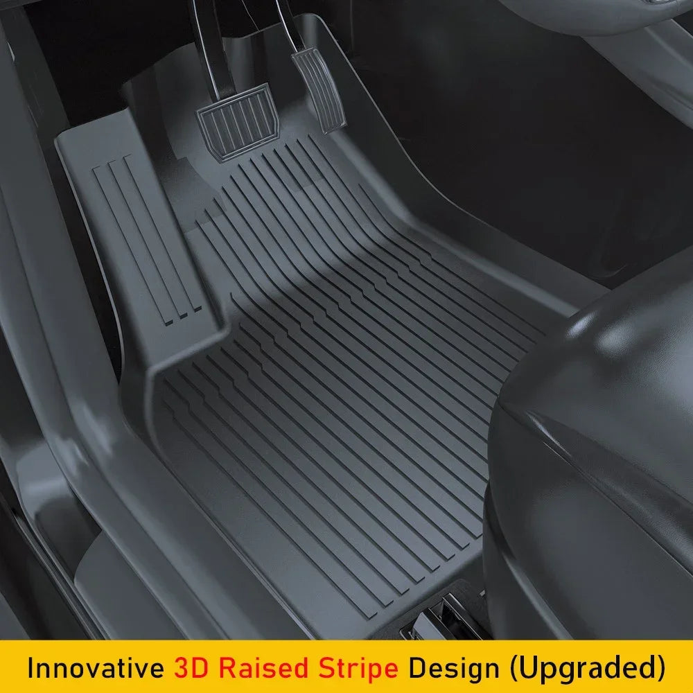 TESMAYX All-Weather Floor Mats for Tesla Model 3 & Model Y (2024–2025) – TPE Cargo Liner & Trunk Mat
